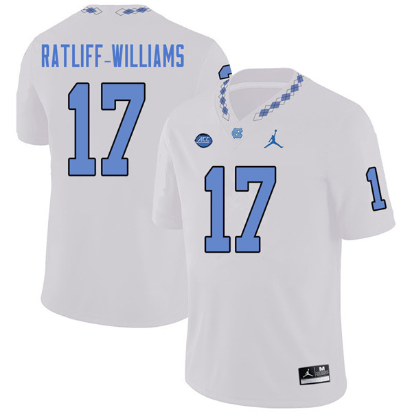 Jordan Brand Men #17 Anthony Ratliff-Williams North Carolina Tar Heels College Football Jerseys Sale